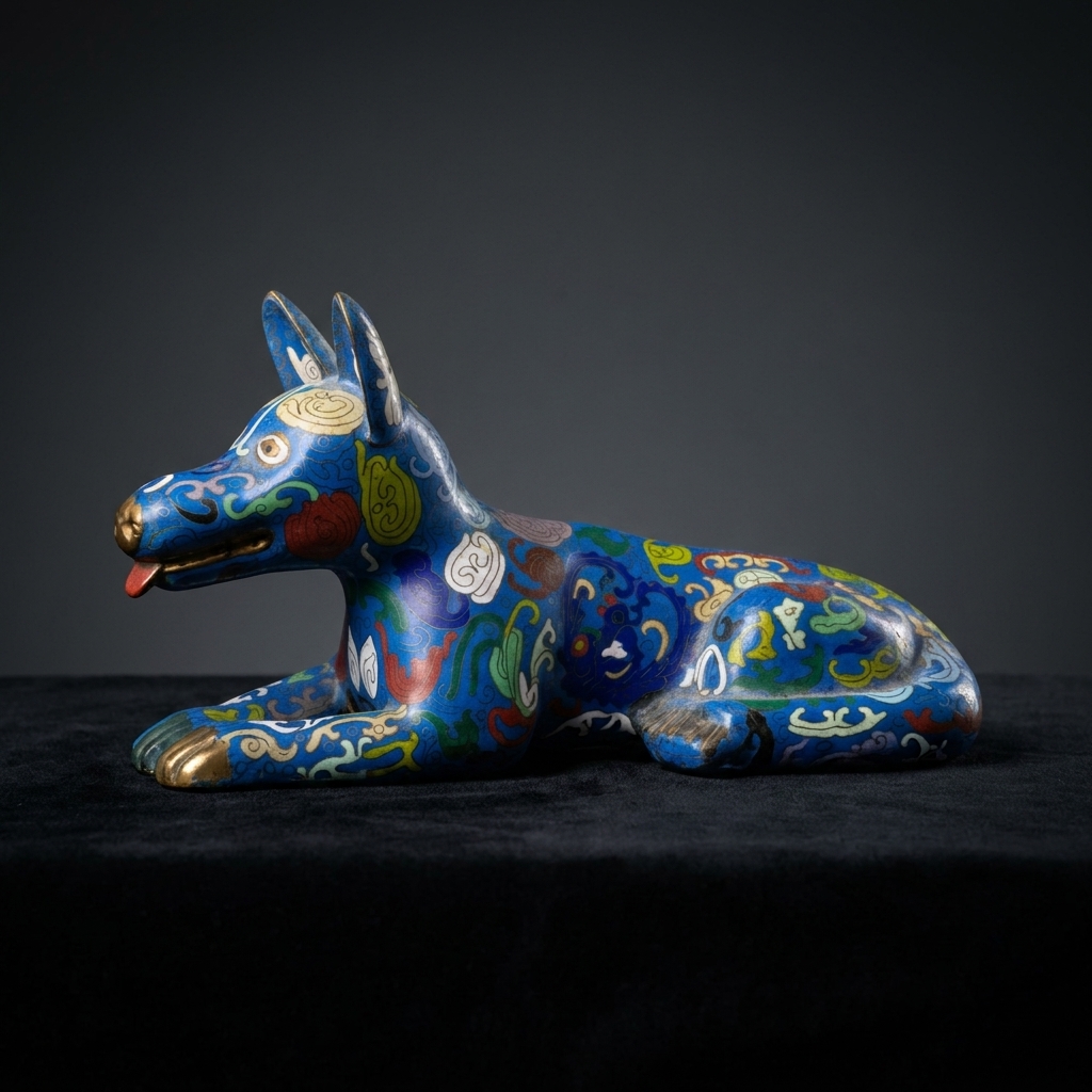Cloisonné Dog