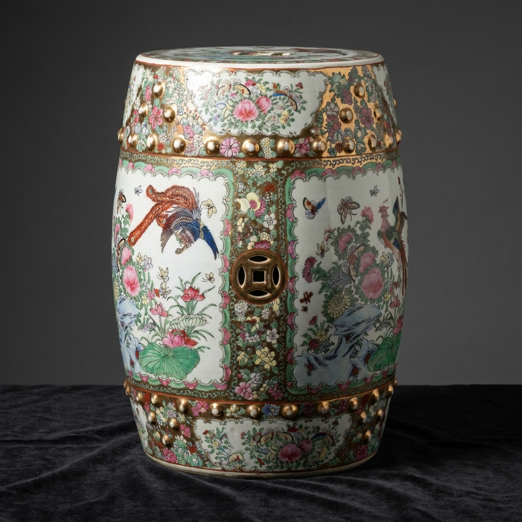 Famille Rose Garden Seat