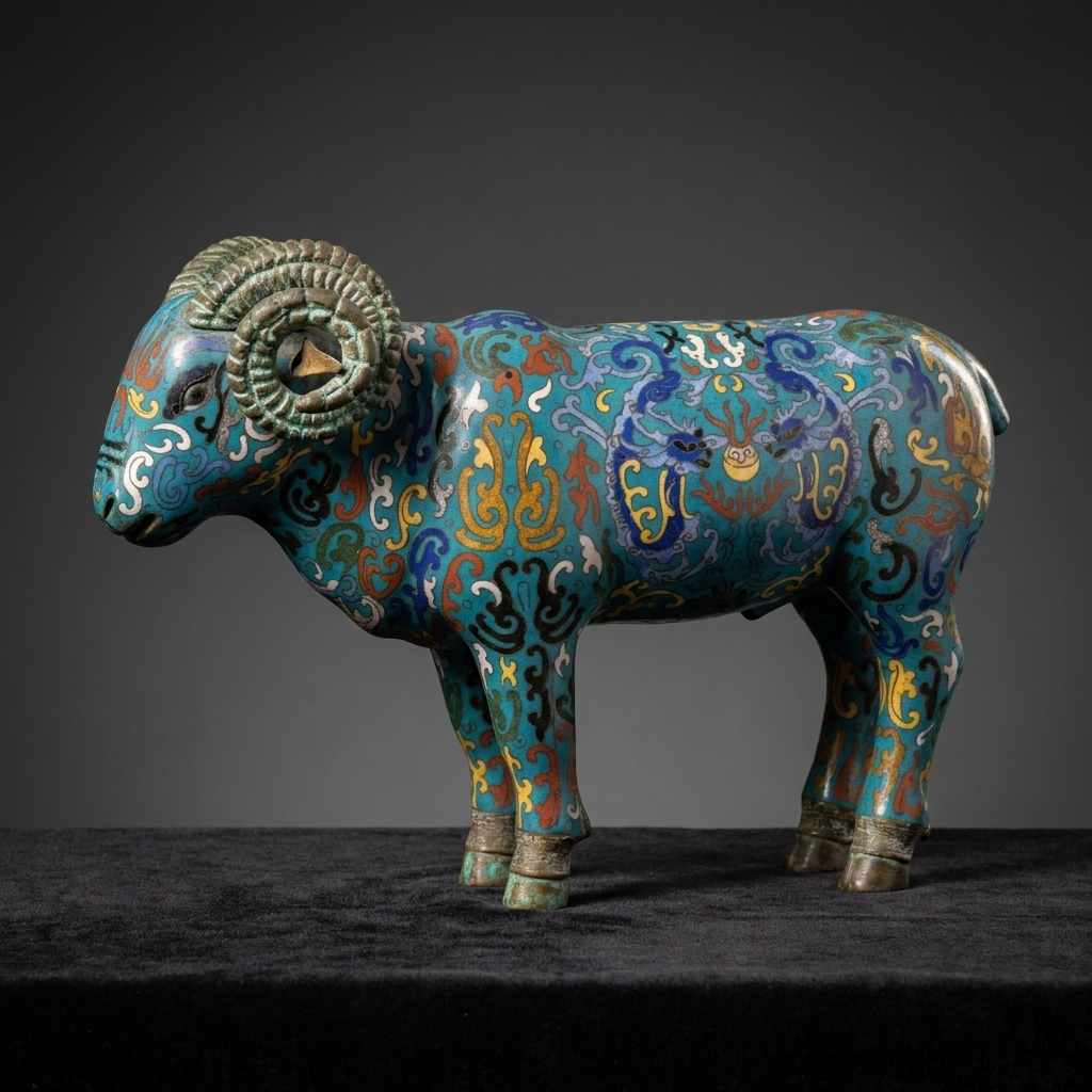 Cloisonné Ram